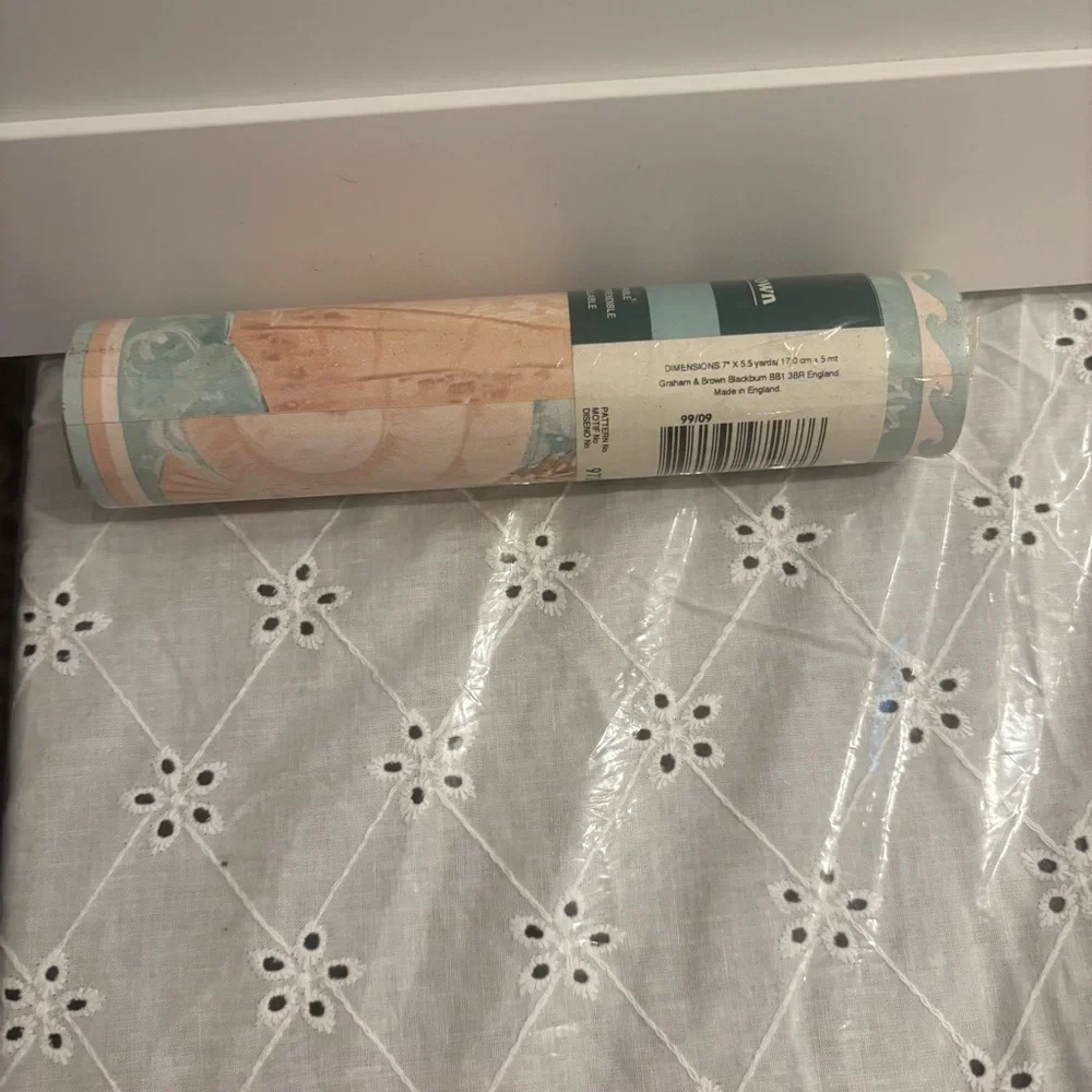Bundle of 4 Seashell Kitchen and Bath Wallpaper Border